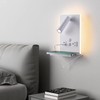 CNMYKYDS Wall Mounted Reading Light with Shelf - 3 Color