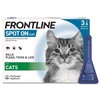 FRONTLINE Spot On Flea & Tick Treatment for Cats - 3 Pipettes