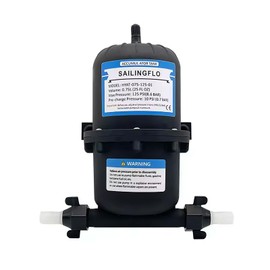 Pre-Pressurized Accumulator Tank – 0.75L Volume, 125 PSI, Quiet Operation, Stabilize Flow, Extend Pump Life for RVs,Marine, and Off-Grid Systems (Black)