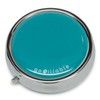 GOPILLABLE Pill Box/CASE for Pocket OR Purse Teal Design Medication