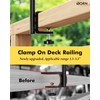 iBorn Bird Feeder Hook for Deck Railing Outside Hanging for