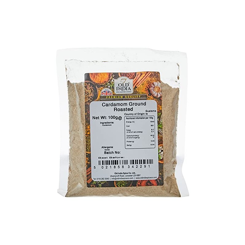 Old India Cardamom Ground Roasted 100g