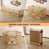 HACHIKITTY (6 Panel) Wooden Freestanding Dog Gates for The House,Dog