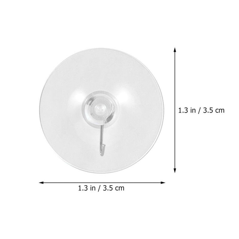 Kichvoe 8pcs Vacuum Suction Cup Hook Suction Cups Clothes Hanger