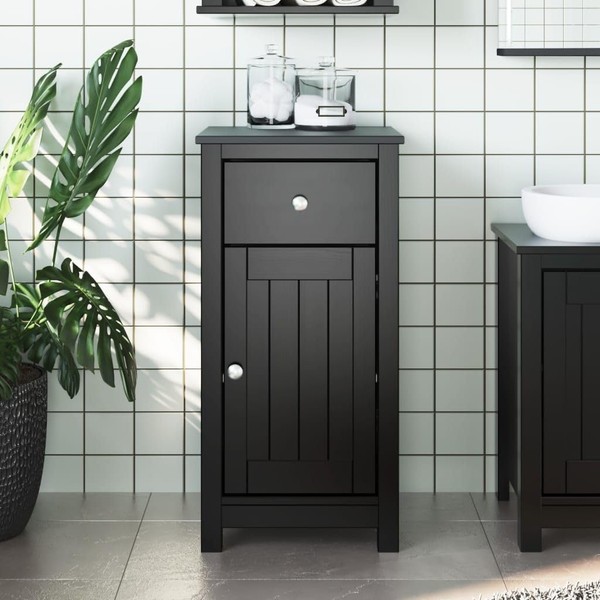TREATLIFE HOME Organize Essentials with Stylish Bathroom Cabinet, Solid Pine