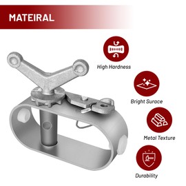 Pool Cover Cable and Winch Kit - 100ft Winter Cover Wire and Ratchet for Round Oval Rectangular Above Ground Pools (Red)