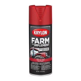 Krylon K01960777 Farm & Implement, Gloss, Troy Bilt Red, 12 oz. Aerosol Paints