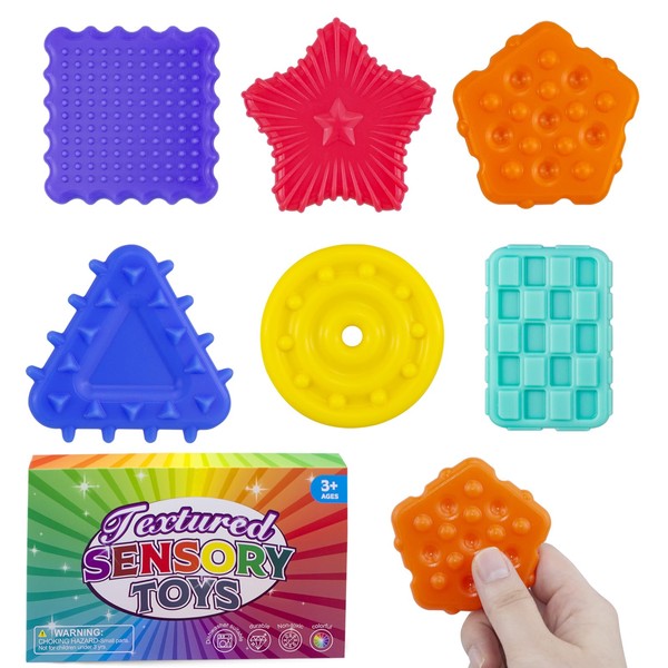 Fidget Toys Sensory Stone for Kids:Textured Soft Worry Stone for