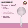 Fackelmann strainer, kitchen sieve made of stainless steel, fine mesh