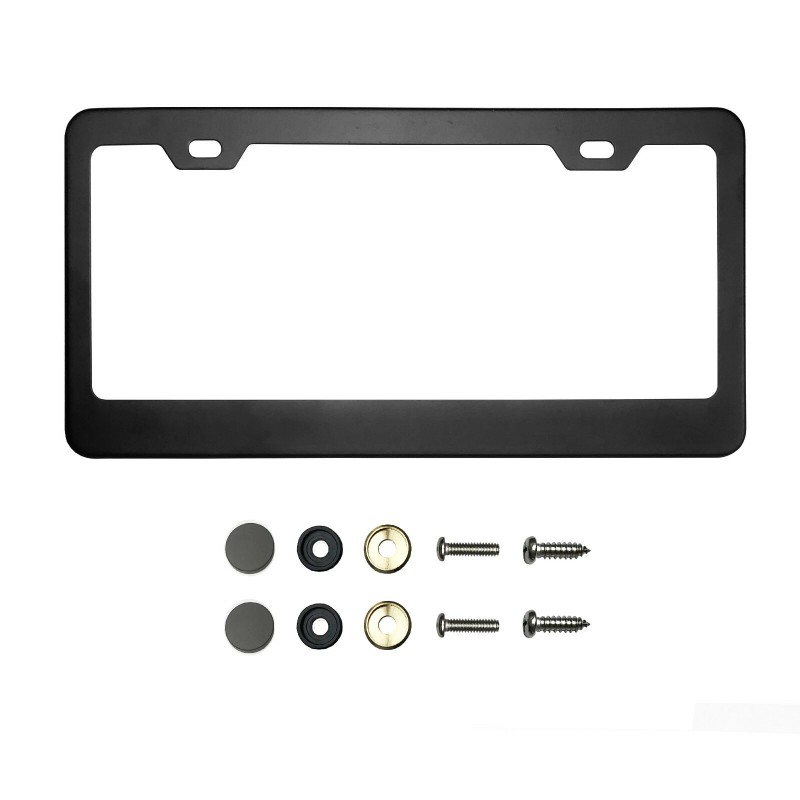 MVP Fit Benz T304 Laser Etching SS Black License Plate