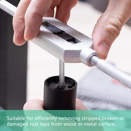 6 Pieces Tap Extractor, Broken Steel Tap Remover, Extracted from 3 Types, 3/4 Flute Screw Remover with Broken Head, Stripping Tap Extractor Set