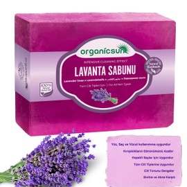 Organicsun Doğal Lavanta Sabunu 140 Gr Tüm Cilt Tipleri İçin Onarıcı Besleyici Natural