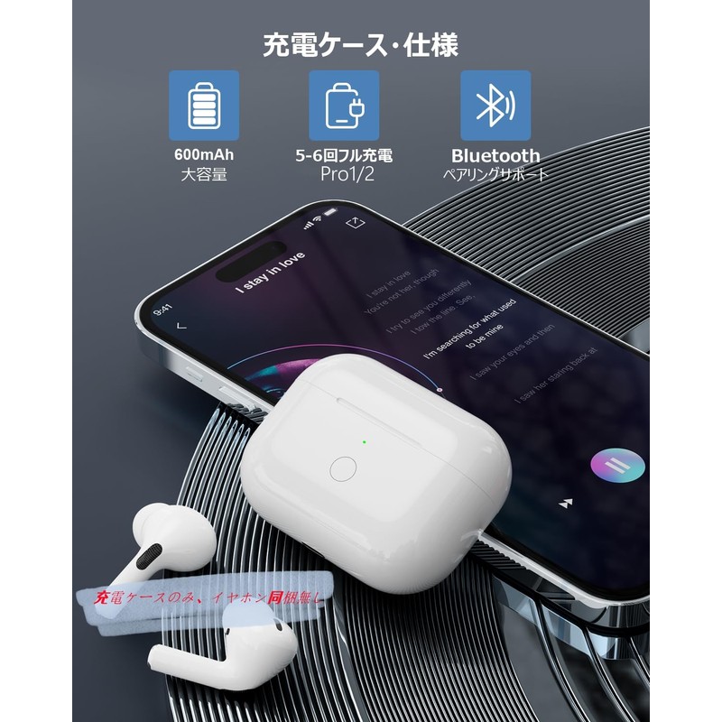 Podick Charging Case, Compatible with Airpods Pro, Charger for Airpods