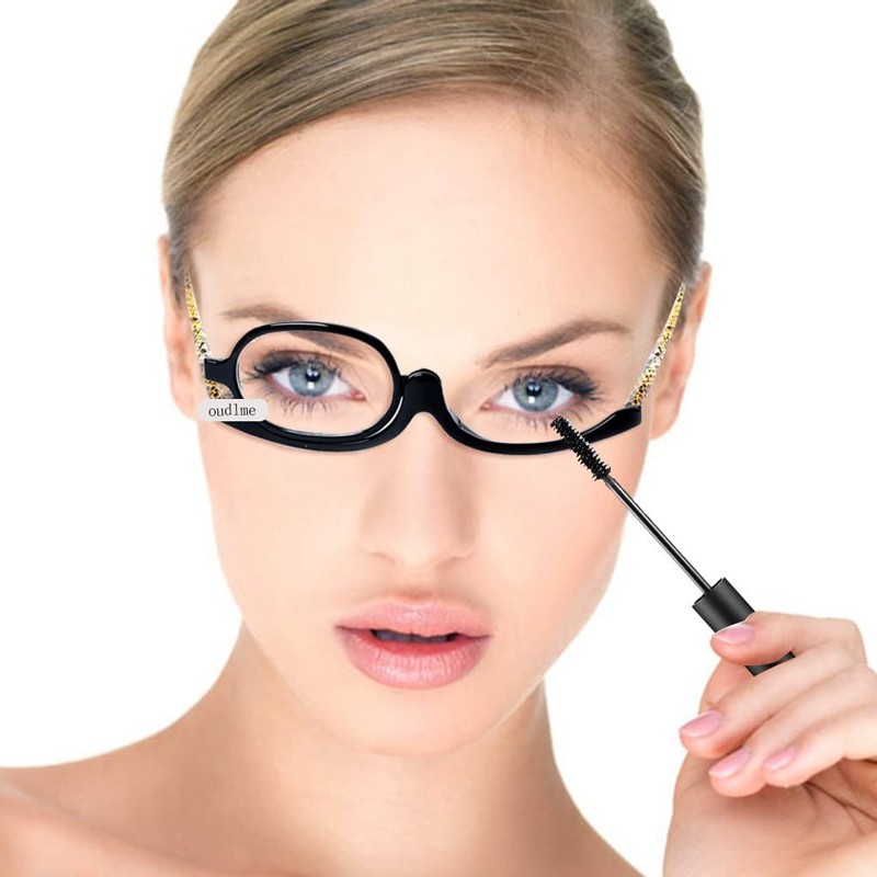 OREUDO Readers Magnifying Makeup Glasses Eye Make Up Spectacles Flip