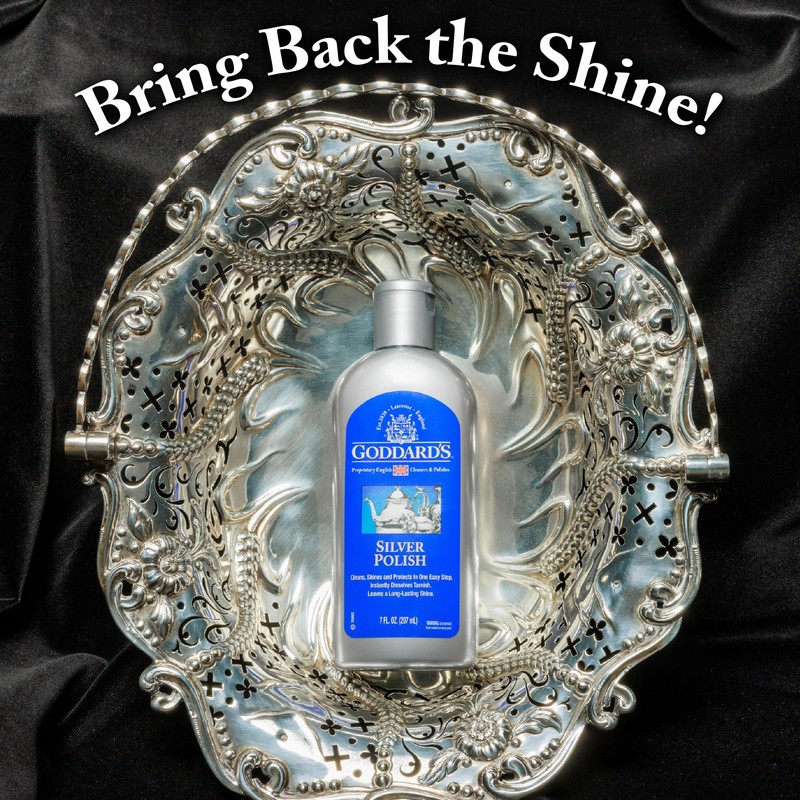 Goddard's Silver Polish for Sterling and Silver Plate, Liquid Cleaner