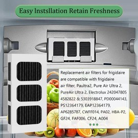 7 Pack Paultra2 Refrigerator Air Filter Replacement For Frigidaire PAULTRA2 Pure Air Ultra II refrigerator air filter,Electrolux Part 242047805, 5303918847, EAP12364179