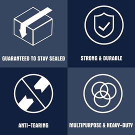 IPACKNOW Water Activated Tape, 2.83" x 450 Feet, 5.5 Mil Thickness Reinfoced Gummed Kraft Paper Tape 70MM x 137 Meter (10 Rolls)