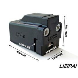 2 Pack Sliding Window Stopper Lock with 2 Keys - for Thickness 1/4" Small Frame Edge Clamp, Adjustable Window Locks Security Window Stoppers (Black)