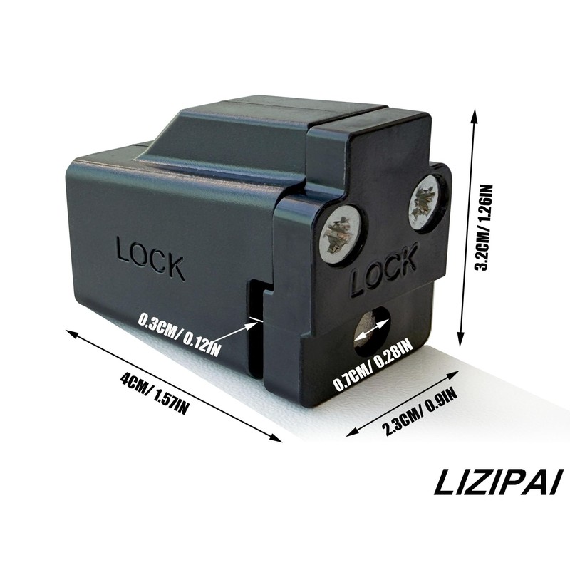 2 Pack Sliding Window Stopper Lock with 2 Keys -