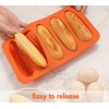 webake Juego de 2 moldes de silicona para pan de