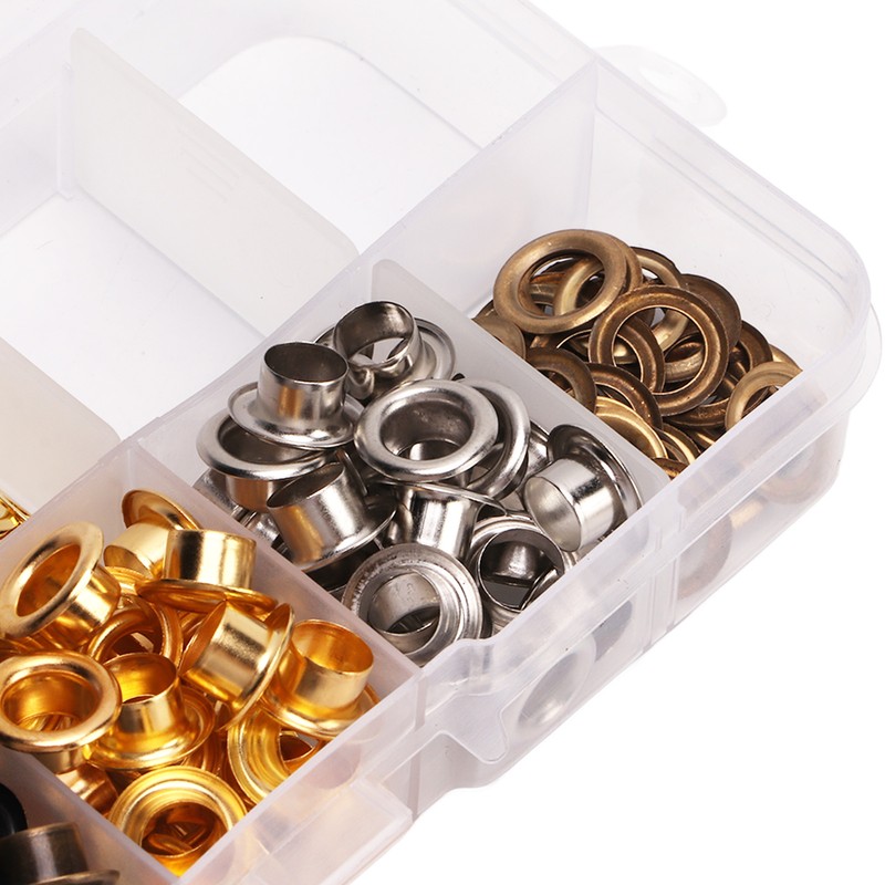 Grommet Tool Kit Sturdy Colorful Plating Easy Installation Metal Grommets