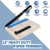 Paper Cutter,Paper Trimmer with Guard,12" Cut Length Guillotine Paper Cutter