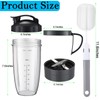 For nutribullet Blender Cups & Blade Replacement Set 32oz Huge