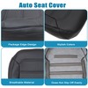 Priprilod Black Leather Driver & Passenger Side Bottom Replacement Seat