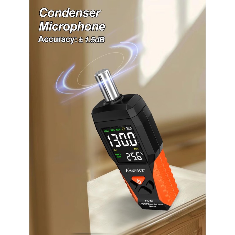 Aicevoos Dezibel Meter dB Meter Sound Level Meter Noise Level