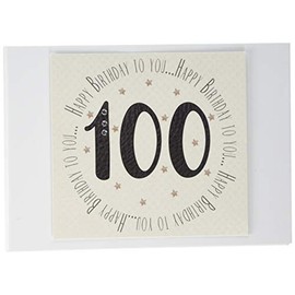 White Cotton Cards 100th Birthday Memories Photo Album (MTGA100T), of