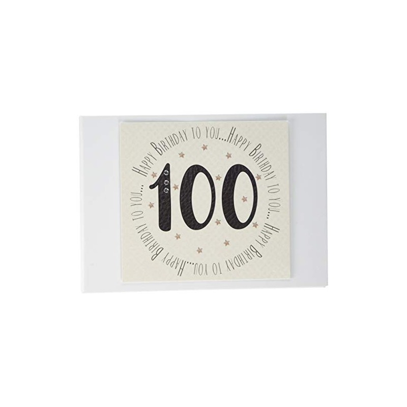 White Cotton Cards 100th Birthday Memories Photo Album (MTGA100T), of