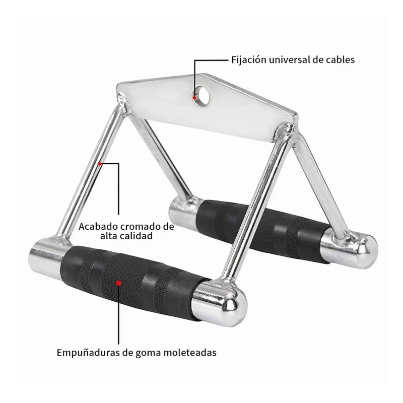 Mango Doble D Accesorio De Máquina De Cable Desplegable