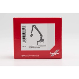 herpa 054157 Hiab Loading Crane X-HIPRO 232 E-3 for Longwood Transporter, Red in Miniature for Crafts, Collecting and as a Gift