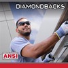 SAS Diamondbacks Safety Eyewear Black Frame, Clear Lens, One Size