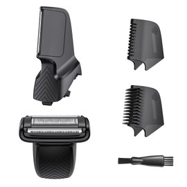 Trimmer Replacement Blade Head for Manscaped 2Pack Replacement Foil Blade & V-Shaped Blade Lawn Mower 4.0, 3.0, 3.0 Plus, 2.0 Ultra Hair Trimmer, Replacement Clipper Blade Head for Body Hair Grooming