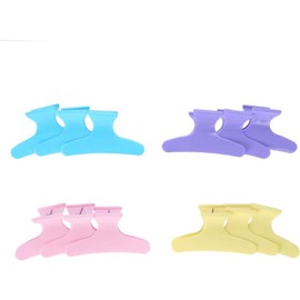Juego de 12 pinzas de pelo coloridas con diseño de mariposa para sujetar el pelo, sección de pelo, pinzas, herramienta de peluquería(Colorful)