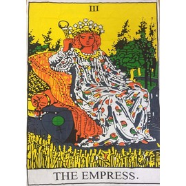 Indian Consigners Tarot Card Wall Tapestry, Decorative Hanging Art (Empress)