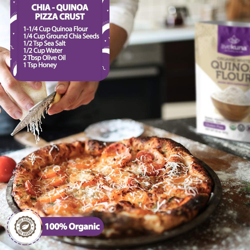 LiveKuna Organic Quinoa Flour - Gluten Free All Purpose Flour