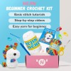 Hejin Crochet Kit for Beginners, Unicorn Crochet Kits for Kids