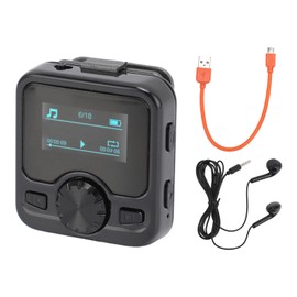 Digital Voice Recorder Noise Reduction 360 Degree Wheel Portable Bluetooth MP3 Recorder with Back Clip 1.2inch Display 16GB