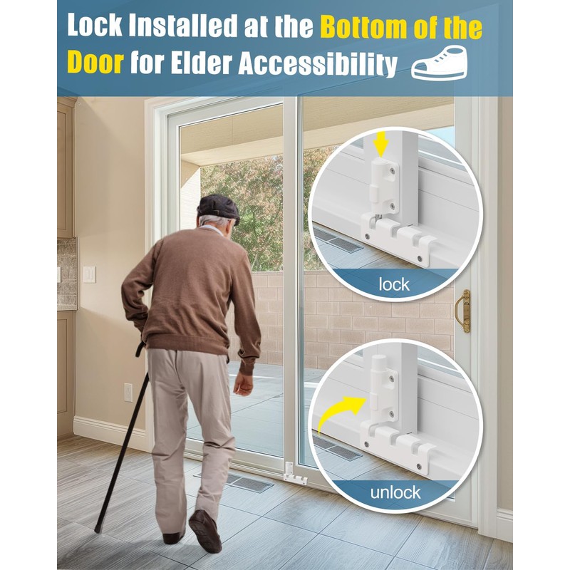 Sliding Door Lock Window Locks for Patio Sliding Glass Door
