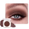 FeiCuiYun Single Matte Eye Shadow Palette Makeup, Coffee Matte Eyeshadow