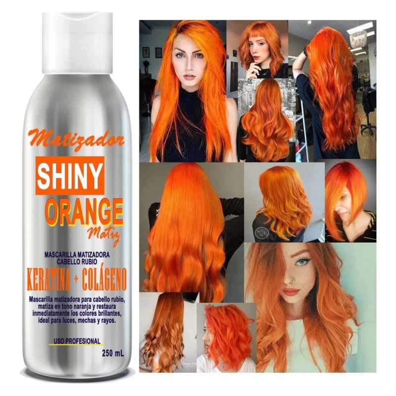 Matizador Cabello Y Mechas Naranjas Cabello Rubio 250ml