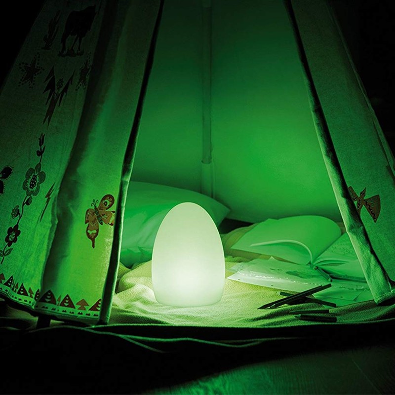 Mr.Go 8-Inch Rechargeable LED Egg Light - Dimmable Baby Night