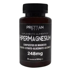 Hipermagnesio Glicinato Citrato Gluconato Prettan 500mg 60c