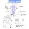 Ceoighe Bathroom Vent Exhaust Fan Motor Replacement Electric Motors Kit