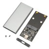 Tyep C to MSATA Enclosure Aluminum Alloy USB3.1 Gen2 Type