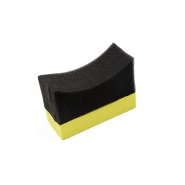 A ABSOPRO Tyre Tire Dressing Applicator Curved Foam Sponge Pad Sponge Foam Yellow Black
