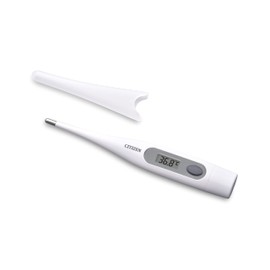 Citizen CTA303 Digital Thermometer, Water Resistant, Antibacterial casing with Fever Alarm. Accurate and Fast Readings for Adults and Children., White