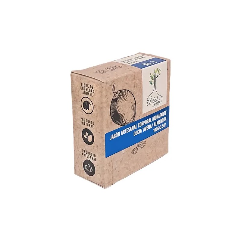 Jabón Hidratante Vegano Corporal Aclarante Antioxidante 100g